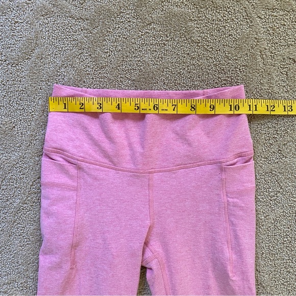 Athleta Girl Size Youth 7 High Rise Natural Play Stash Flare Pant Baby Pink - Picture 3 of 9